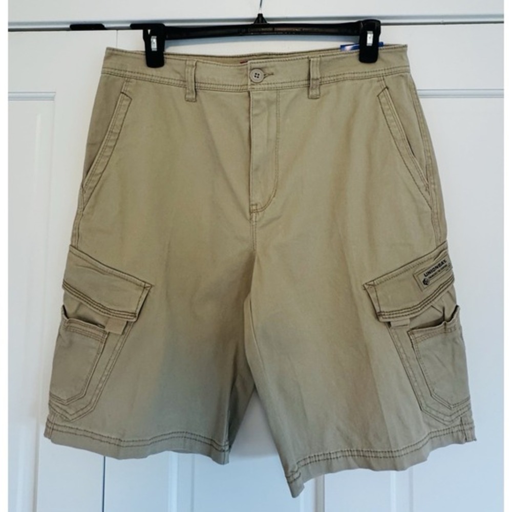 NWT Unionbay Men's Cargo Shorts Size‎ 36 (Tan) multiple pockets Utility Hiking
